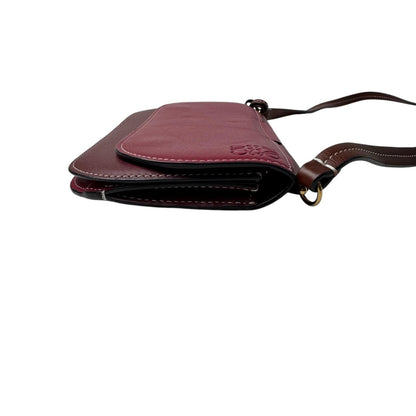 Loewe Gate Pochette Shoulder Bag Wallet Bordeaux Leather — view 4