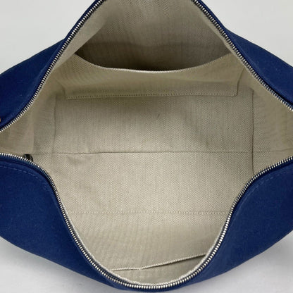 Hermes Brid-a-brac GM Handbag Handle Toile Ash Navy Green — view 7