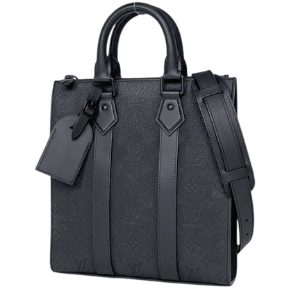 Louis Vuitton Sac Plat Cross Tote 2-Way Shoulder Bag Monogram Taurillon Noir