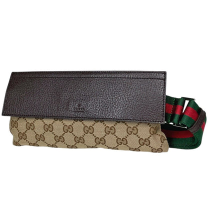 Gucci Belt Bag GG Pattern Sherry Line Canvas Beige