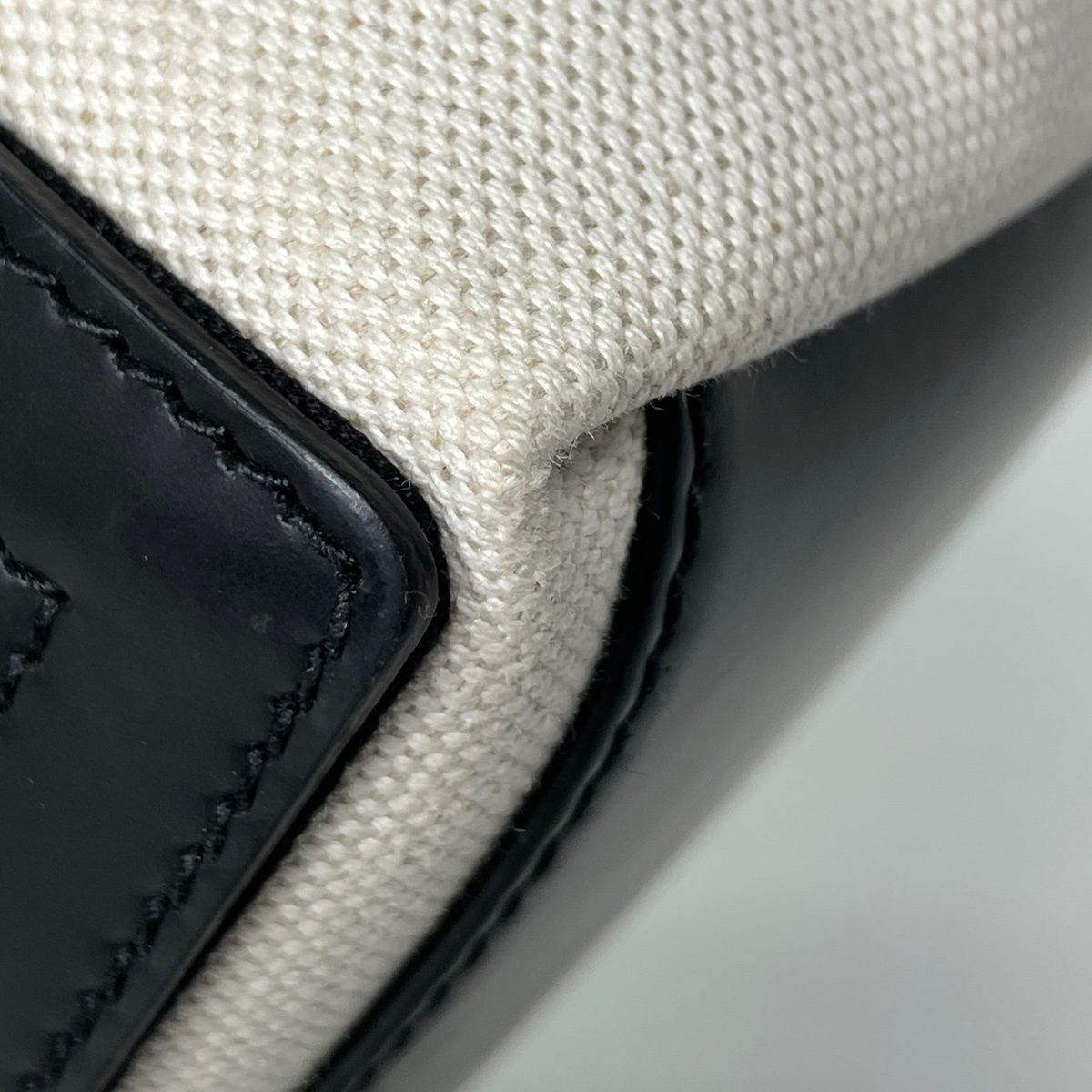 Balenciaga Tote Bag Navy Small Cabas Canvas Ivory Black — view 3