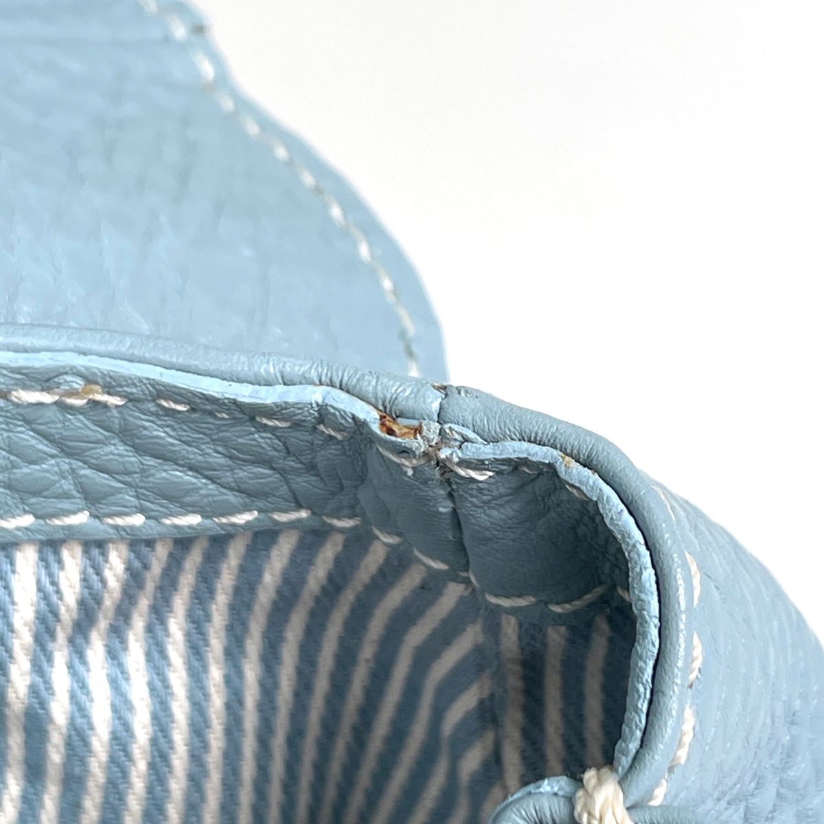 Celine Handbag Leather Light Blue — view 5