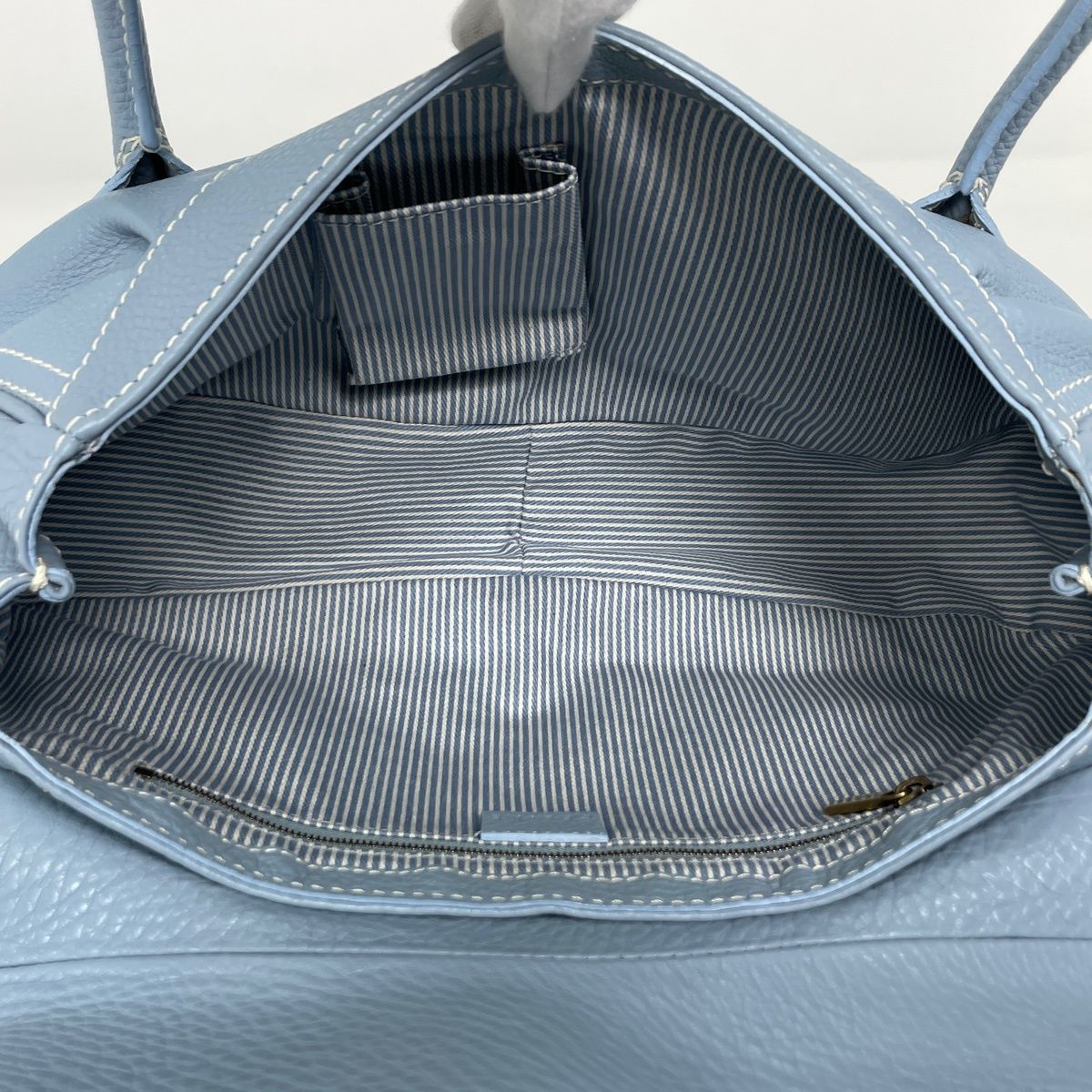 Celine Handbag Leather Light Blue — view 6