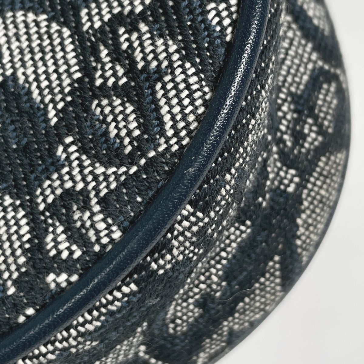 Dior Shoulder Bag Trotter Pattern Canvas Navy — view 3