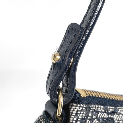 Dior Shoulder Bag Trotter Pattern Canvas Navy — view 4