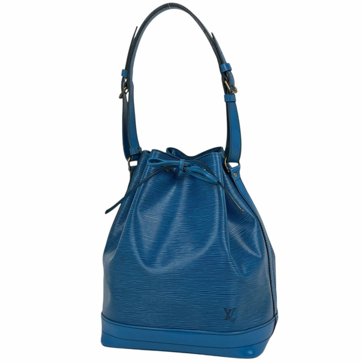 Louis Vuitton Noe Shoulder Bag Drawstring Epi Toledo Blue
