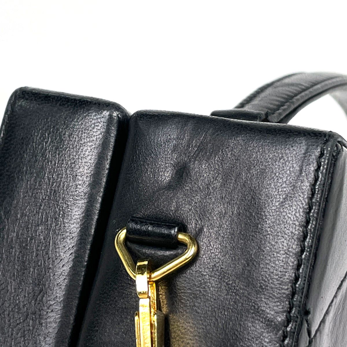 Chanel Handbag CC Logo 2-Way Leather Black — view 5