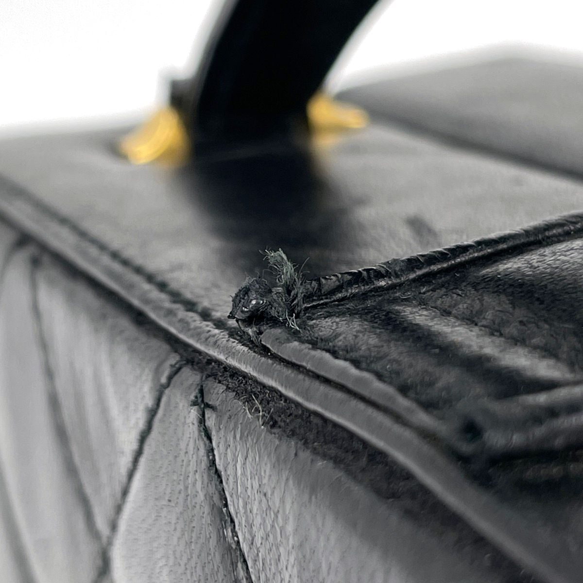 Chanel Handbag CC Logo 2-Way Leather Black — view 6