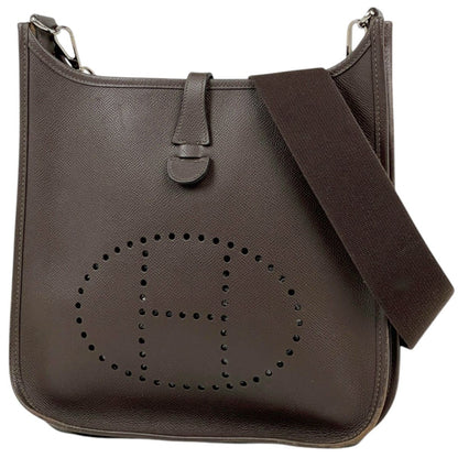 Hermes Evelyne 2 Shoulder Bag PM Veau Epsom Chocolate
