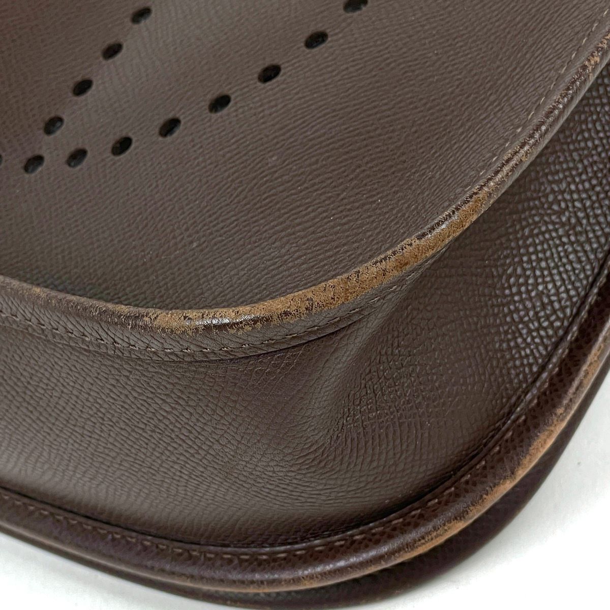 Hermes Evelyne 2 Shoulder Bag PM Veau Epsom Chocolate — view 4