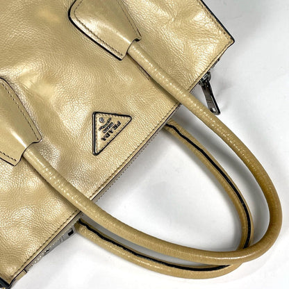 Prada Handbag Leather Beige — view 6