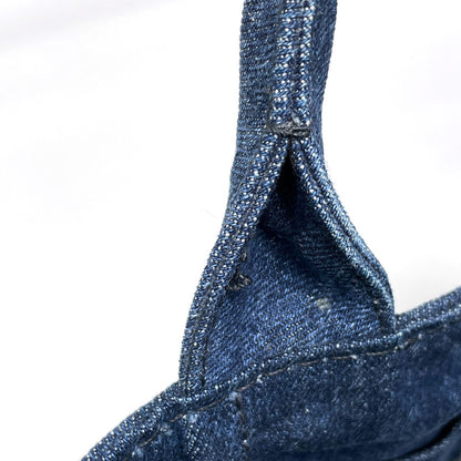 Prada Canapa Tote Bag Canvas Blue — view 4