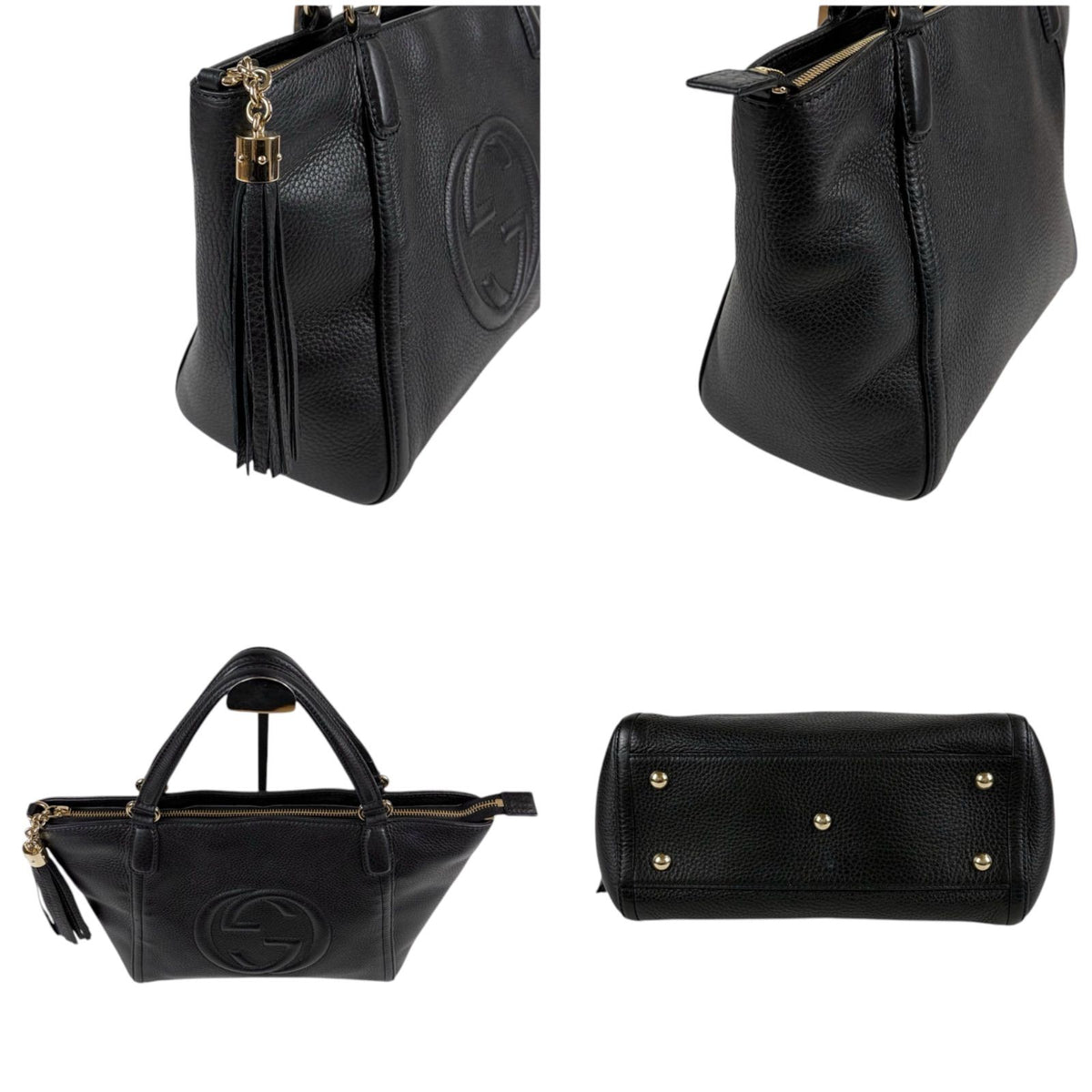 Gucci Soho Hand Tote Black Leather — view 3