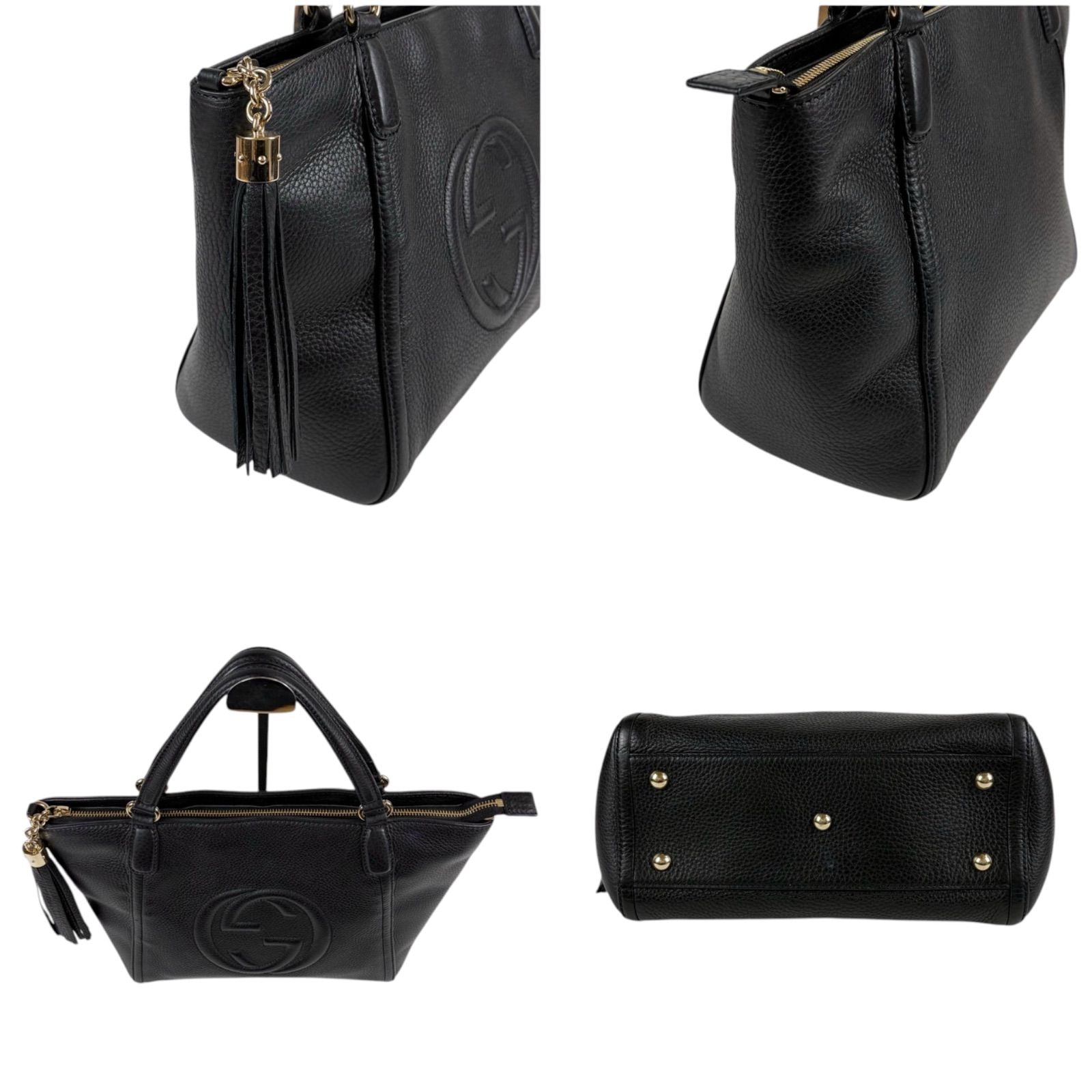 Gucci Soho Hand Tote Black Leather — view 3