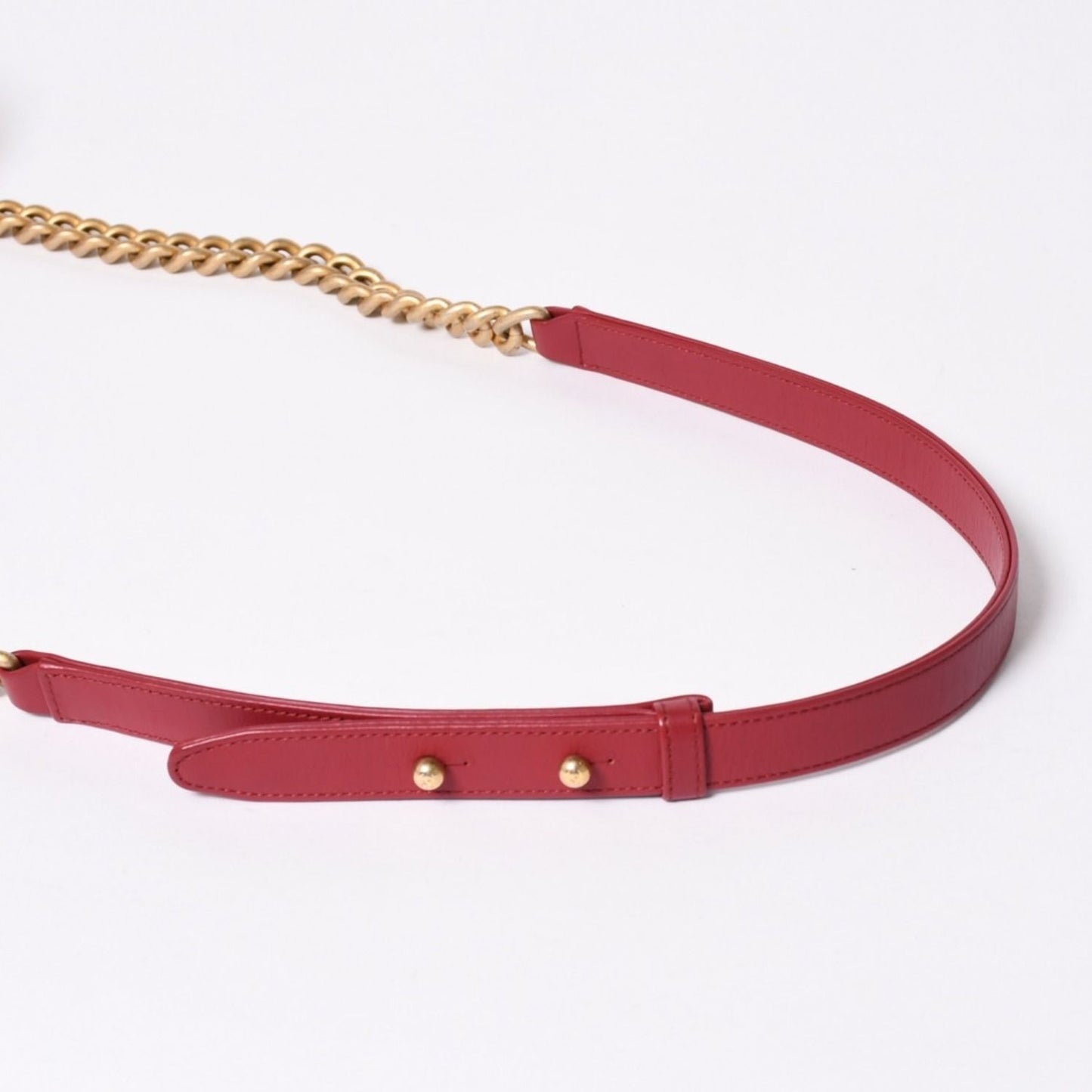 Chanel Boy Chain Shoulder Bag Lambskin CC Logo Pink Gold — view 8