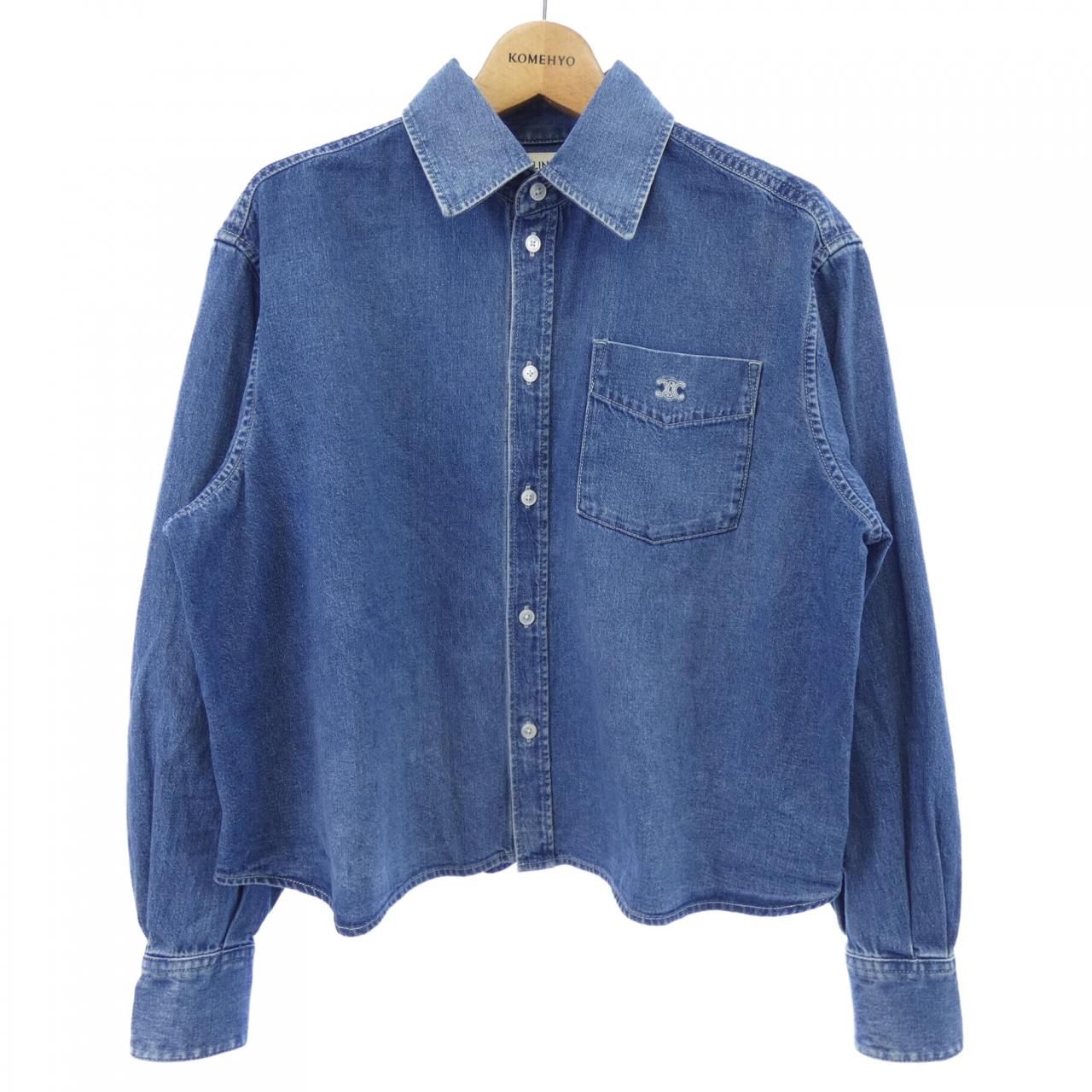 Celine Triomphe Shirt Blue