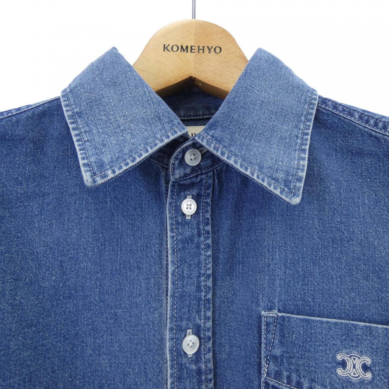Celine Triomphe Shirt Blue — view 5