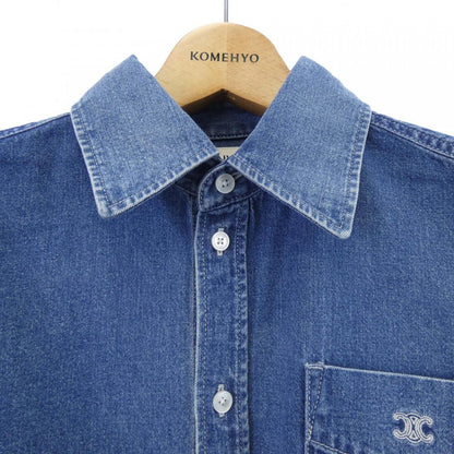 Celine Triomphe Shirt Blue — view 5