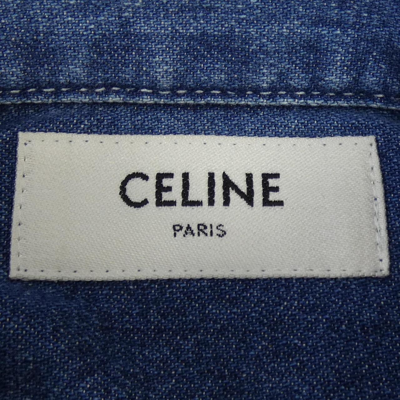 Celine Triomphe Shirt Blue — view 4