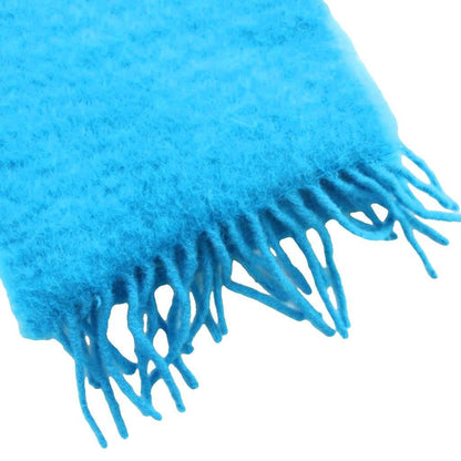 Loewe Scarf Fringe Mohair Wool Blend 192 Blue — view 4
