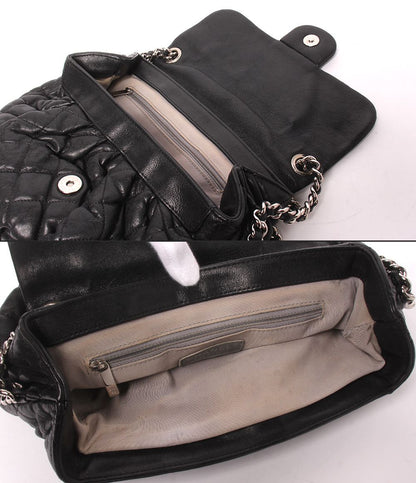 Chanel Chain Shoulder Bag Silver Crossbody Quilted Around — view 7