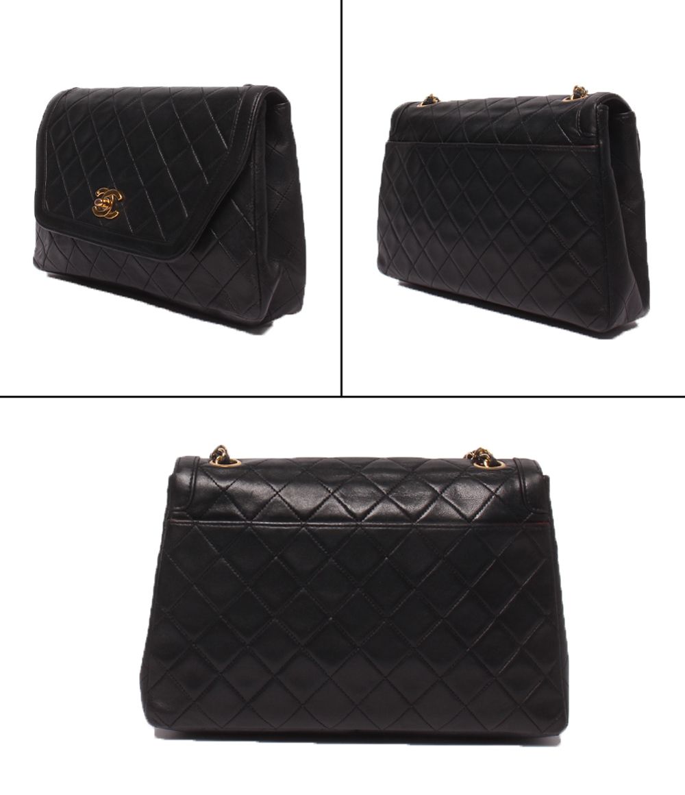 Chanel Chain Shoulder Bag Gold Single Flap Crossbody Diana Quilted — view 2