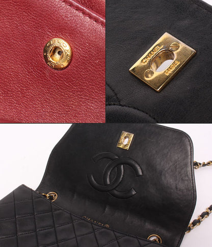 Chanel Chain Shoulder Bag Gold Single Flap Crossbody Diana Quilted — view 7