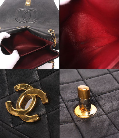 Chanel Chain Shoulder Bag Gold Single Flap Crossbody Diana Quilted — view 6