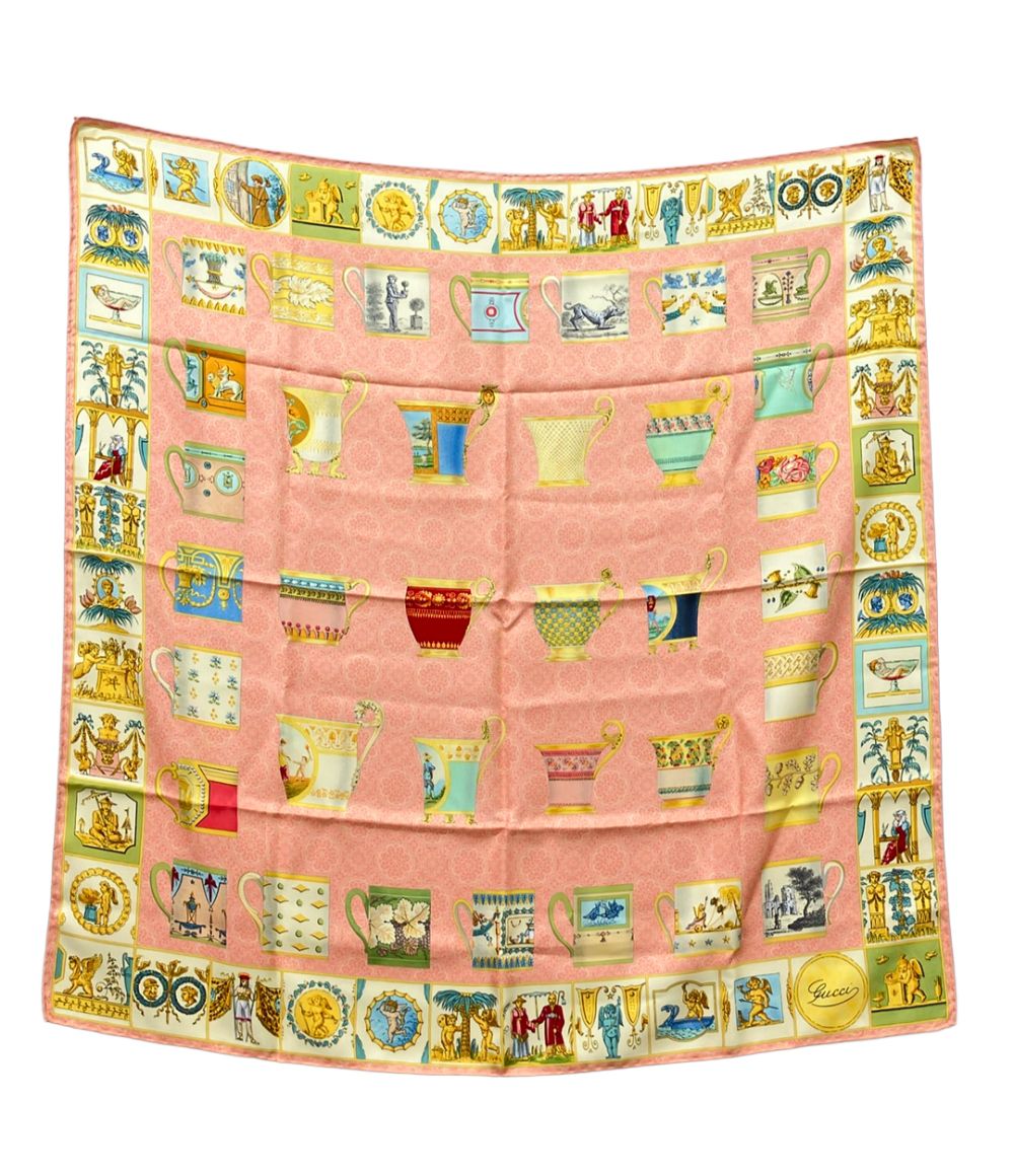 Gucci Scarf Silk Scarves Pink