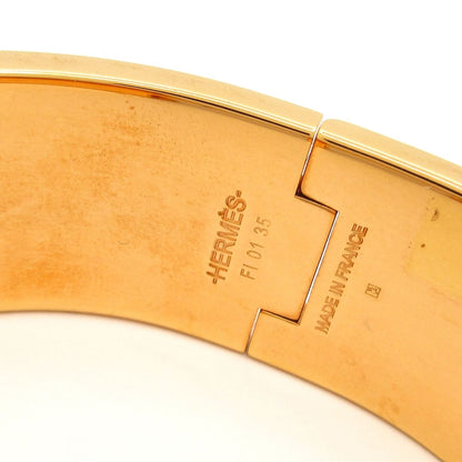 Hermes Bangle Clic Clac Pink Gold Blue Bracelet — view 4
