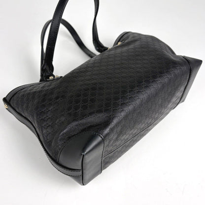 Gucci Micro Guccissima Leather Tote Bag Black — view 2