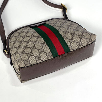 Gucci Ophidia GG Shoulder Bag Double Web Sherry Line Supreme Beige Brown — view 2