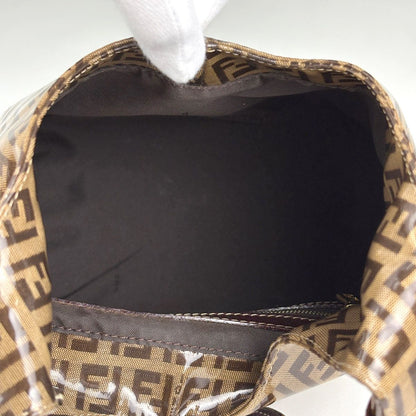 Fendi Zucchino Shoulder Bag Brown — view 8