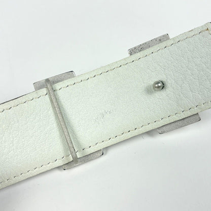 Hermes Constance Reversible Belt Leather Brown White — view 2