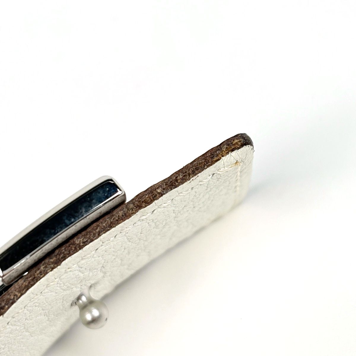 Hermes Constance Reversible Belt Leather Brown White — view 4