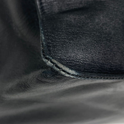 Chanel Tote Bag CC Logo Leather Black — view 3