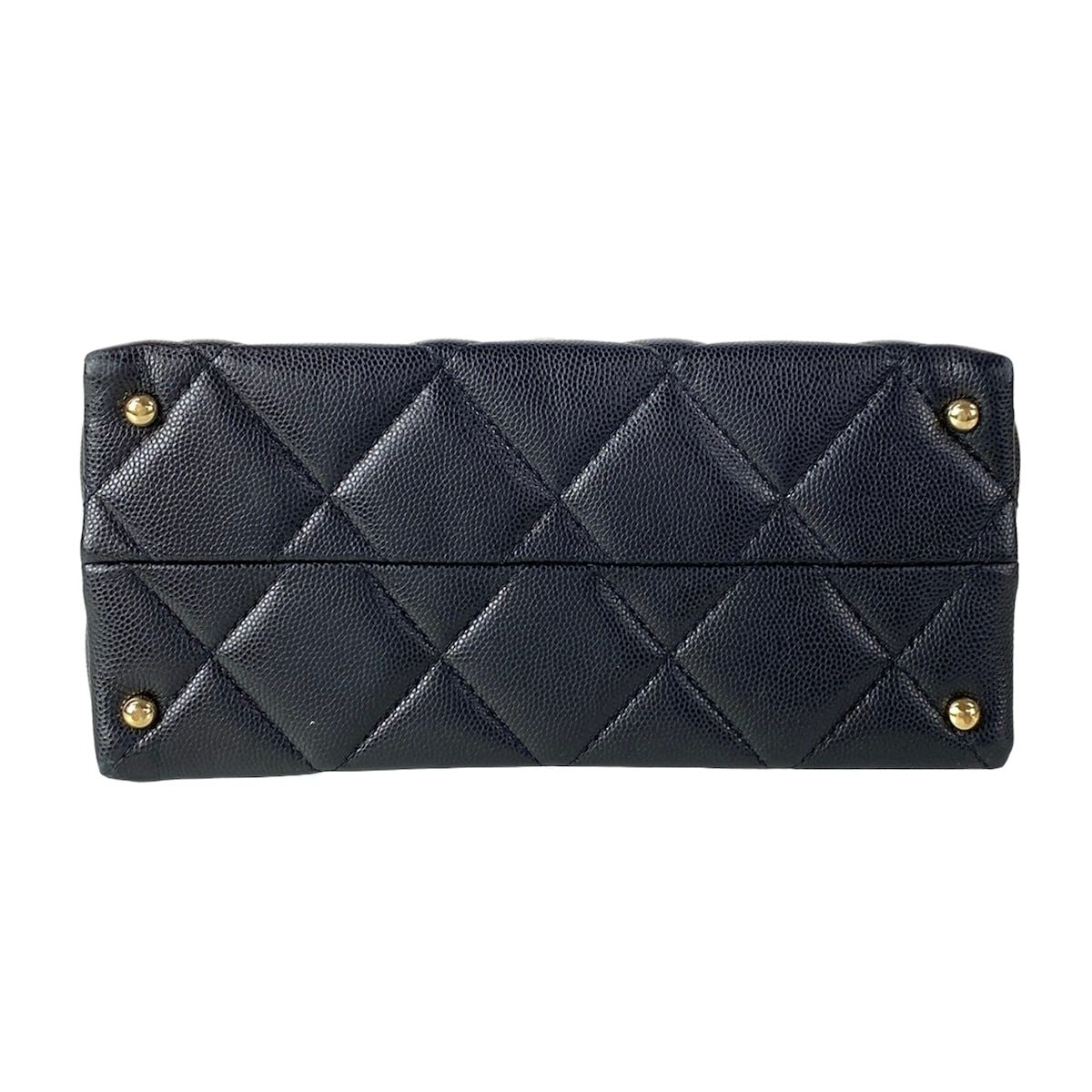 Chanel Shoulder Bag Top Handle Mini Flap Quilted AS Black — view 5
