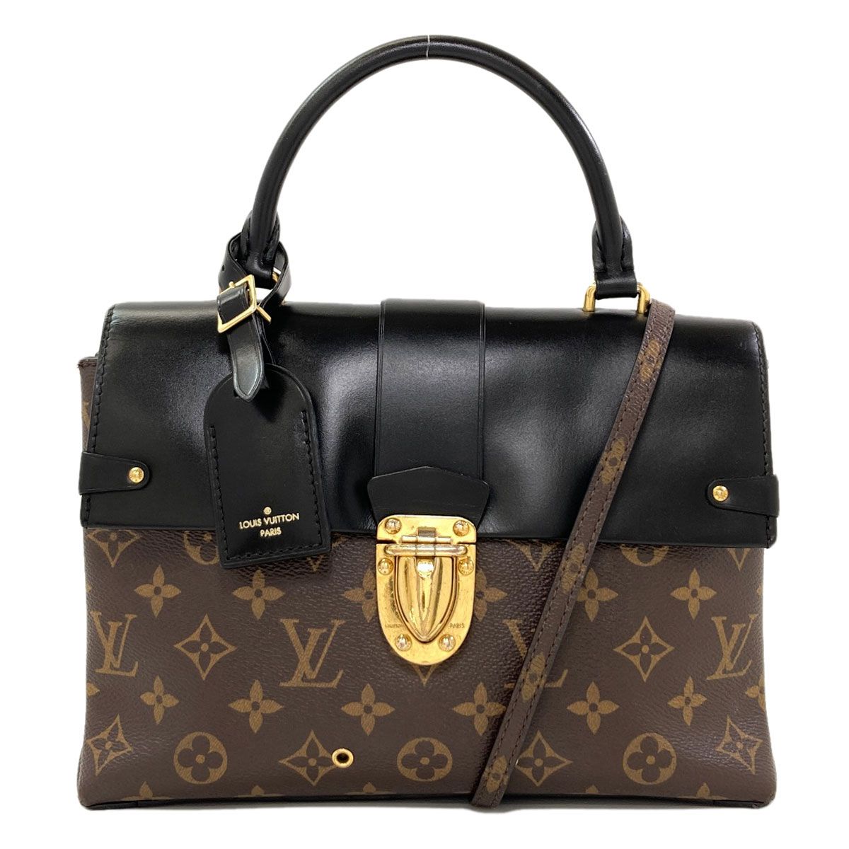 Louis Vuitton Flap Bag MM Handbag Monogram Canvas