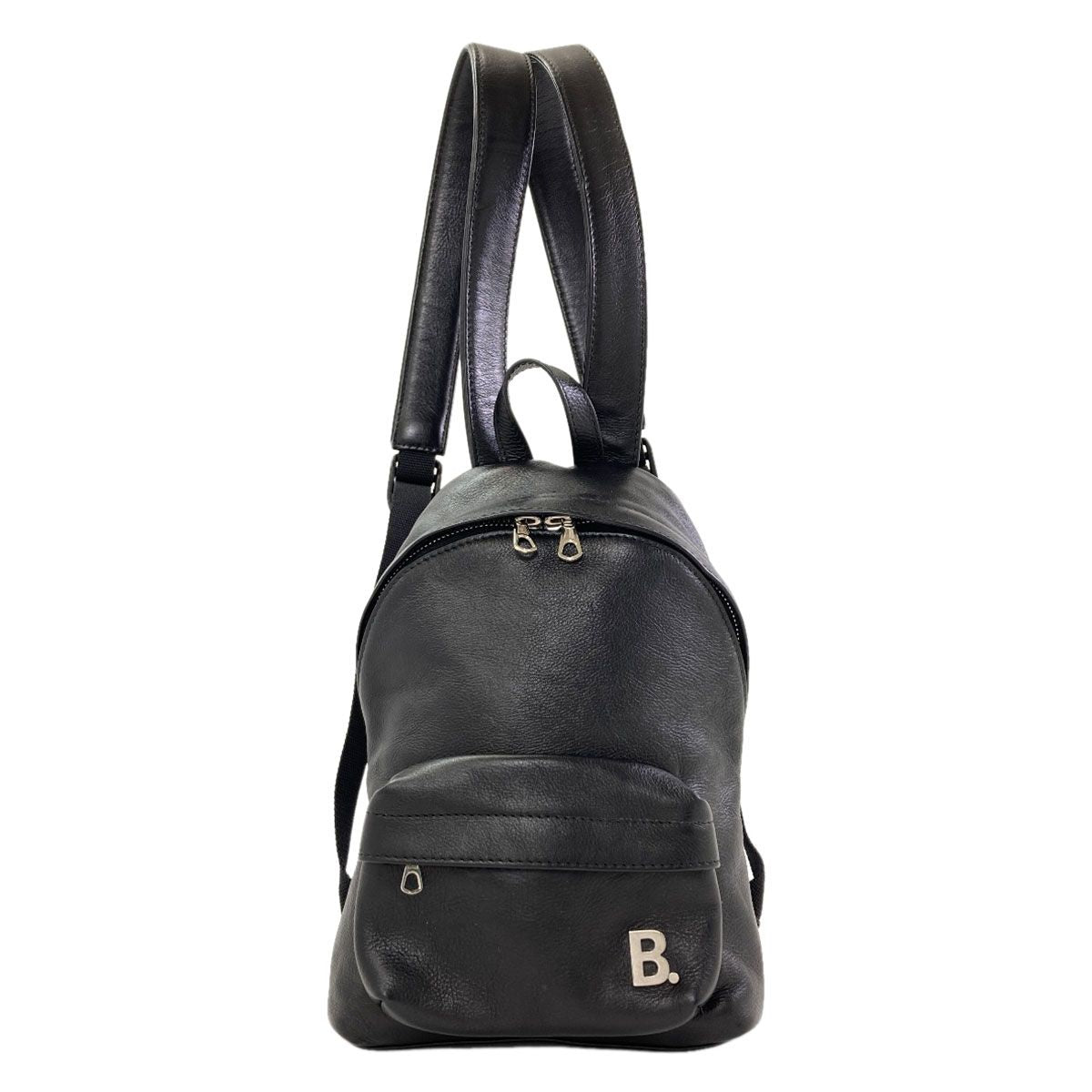 Balenciaga B Logo Backpack Leather