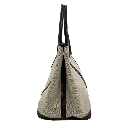 Hermes Garden Party PM Silver Tote Bag Toile Ash Buffalo — view 3