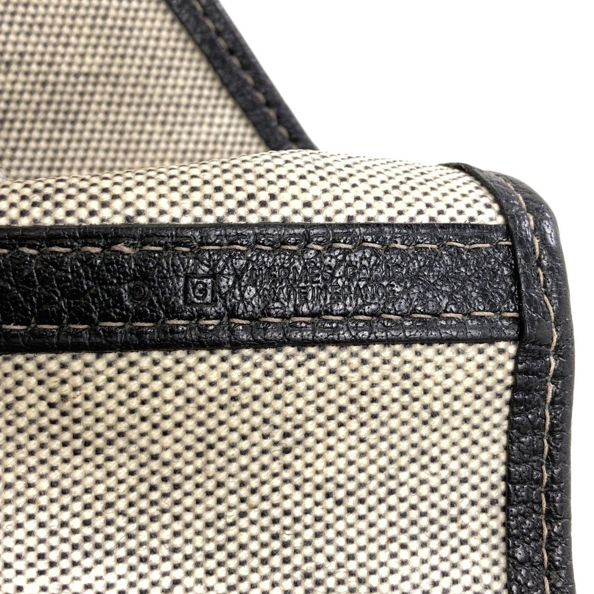 Hermes Garden Party PM Silver Tote Bag Toile Ash Buffalo — view 6