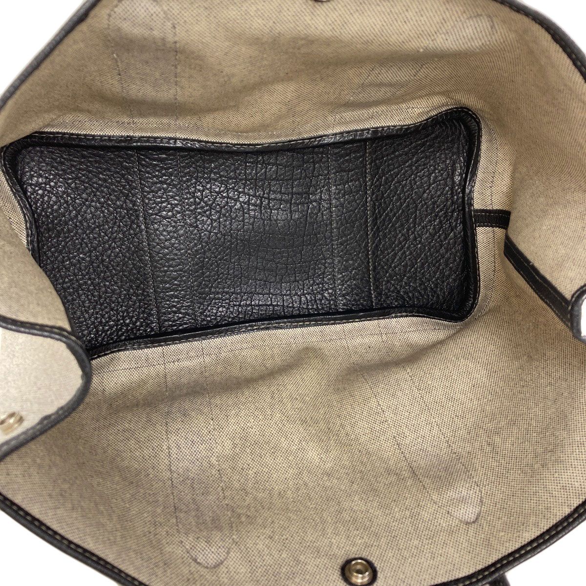 Hermes Garden Party PM Silver Tote Bag Toile Ash Buffalo — view 5