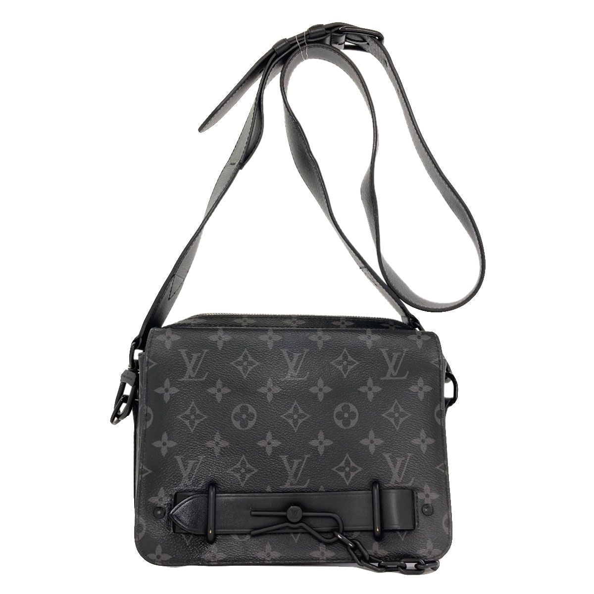 Louis Vuitton Steamer Messenger Shoulder Bag Monogram Eclipse