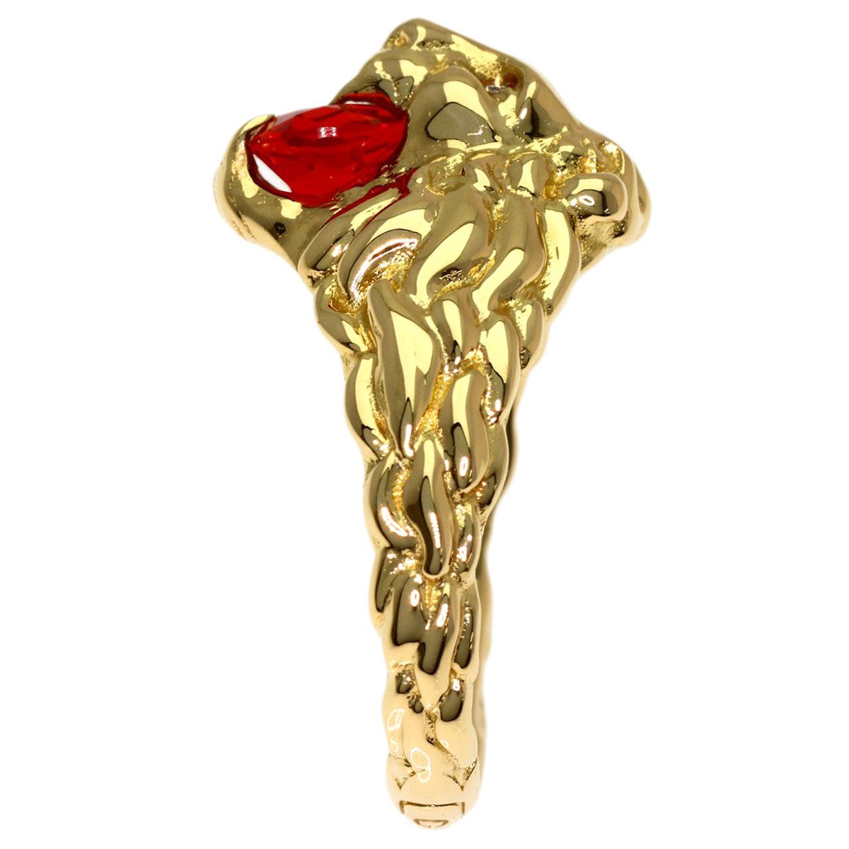 Gucci Lion Head Fire Pearl Ring 18K Yellow Gold — view 3