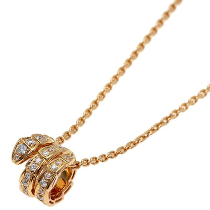 Bvlgari Serpenti Viper Diamond Necklace 18K Pink Gold