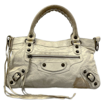 Balenciaga Handbag the First White Leather