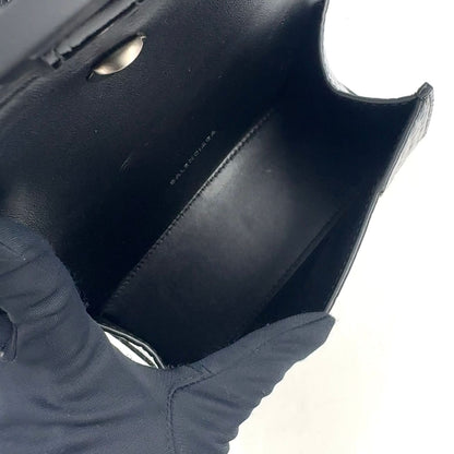 Balenciaga Hour Glass 2-Way Shoulder Calfskin Black Handbag — view 3