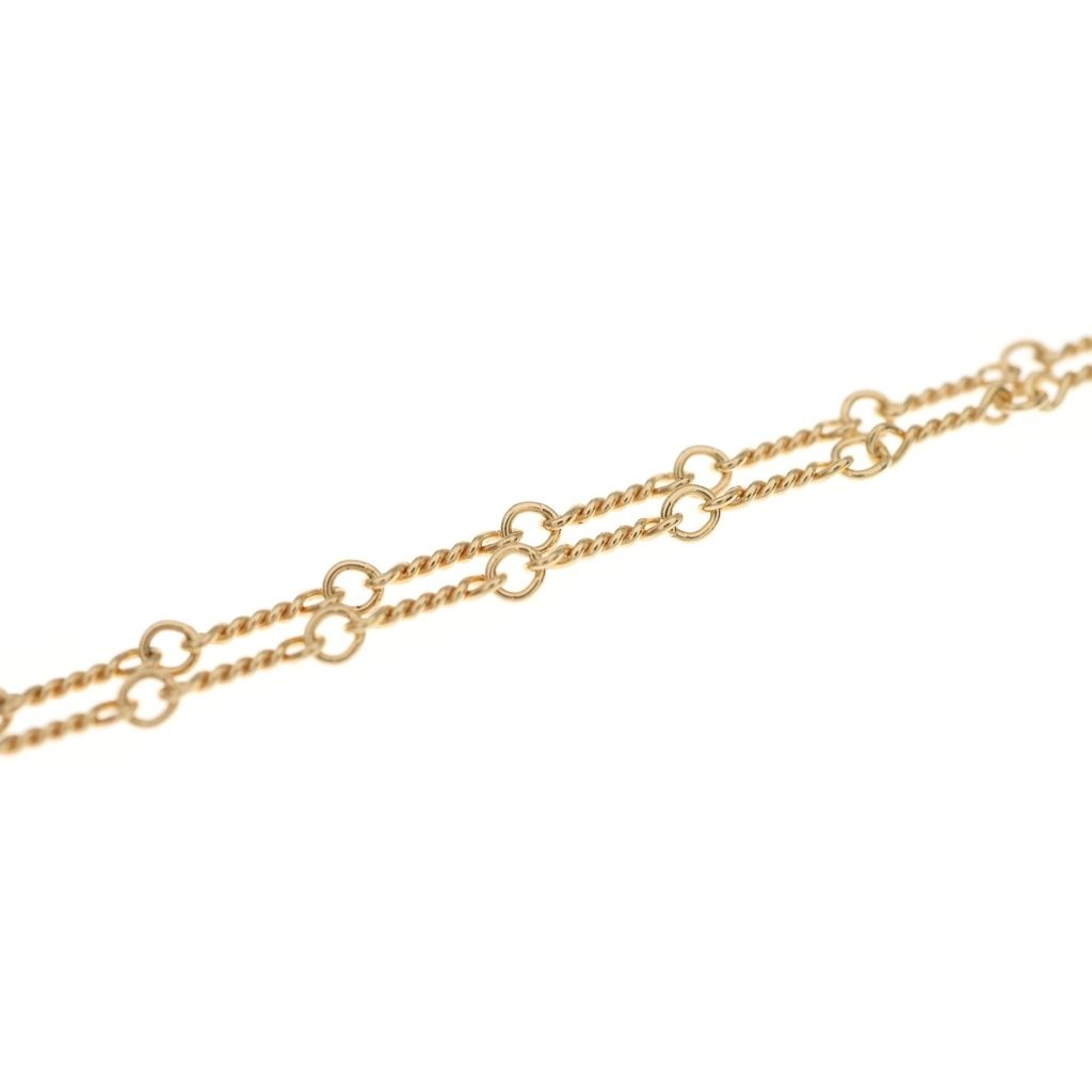 Chrome Hearts Twist Chain Necklace Gold — view 3