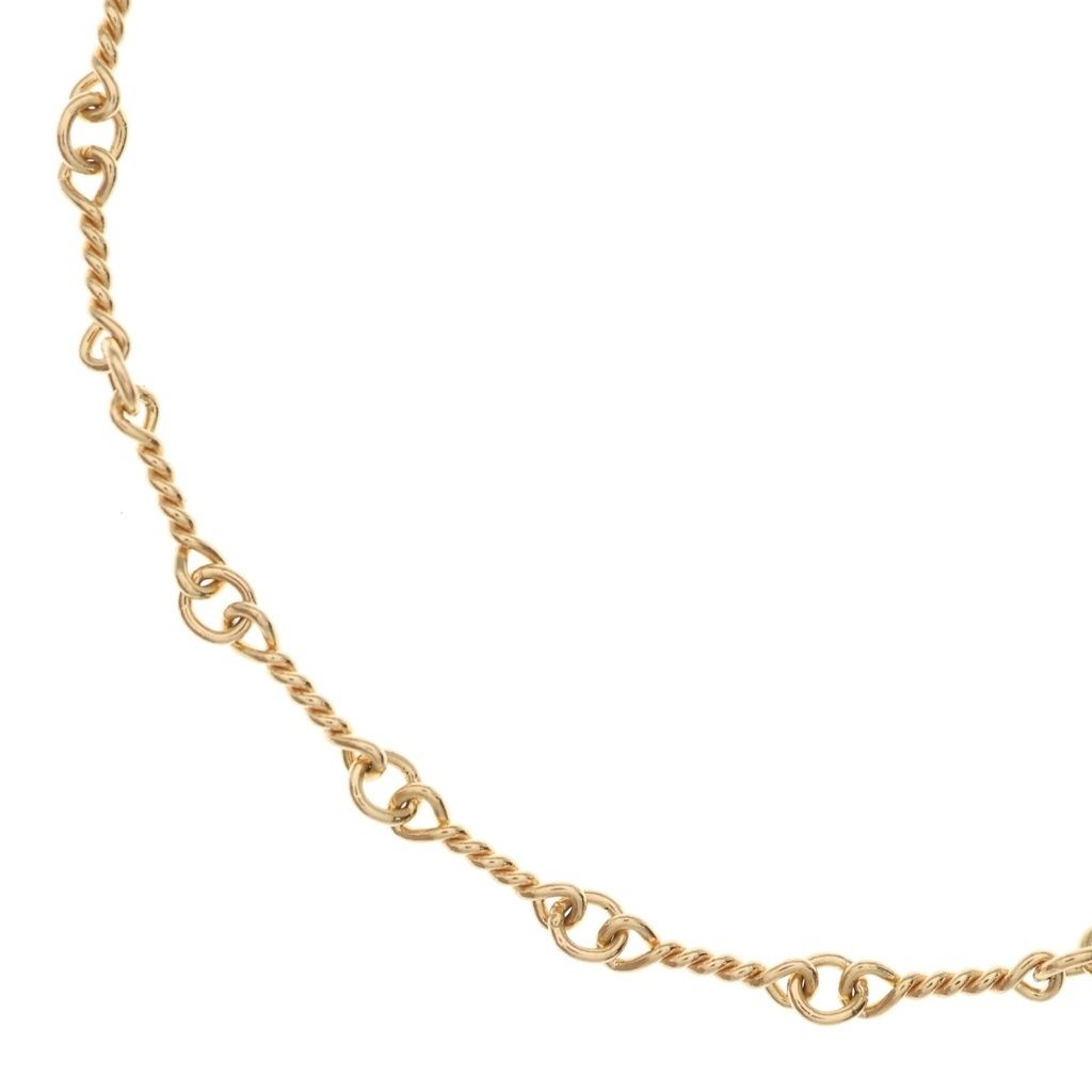 Chrome Hearts Twist Chain Necklace Gold