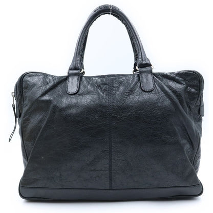 Balenciaga City Classic Bridge Handbag Business Bag Black Leather Silver — view 2